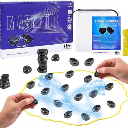 MAGNETYCZNA GRA W KAMIENIE MAGNETYCZNE GRA EDUKACYJNE ZESTAW 30 szt 