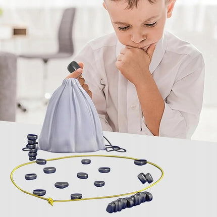 MAGNETYCZNA GRA W KAMIENIE MAGNETYCZNE GRA EDUKACYJNE ZESTAW 30 szt 