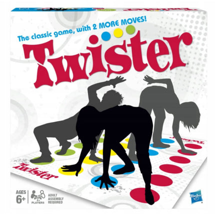 Twister – Rodzinna Gra Ruchowa dla Dzieci i Dorosłych | Kolorowa Mata do Zabawy | Prezent dla Całej Rodziny