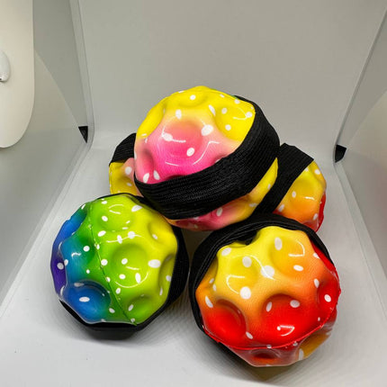 Zestaw 4 Tęczowych Piłek Sensorycznych – Antystresowe, Dla Dzieci i Dorosłych