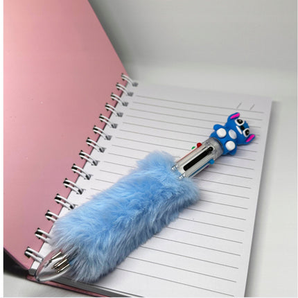 Zestaw szkolny „Pineapple Party” – notatnik + długopis z futerkiem