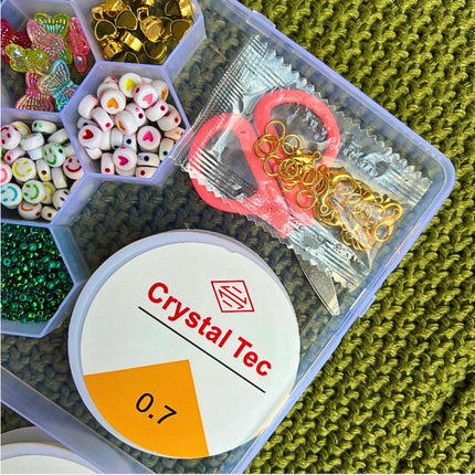 Kreatywny Duży Zestaw Koralików do Tworzenia Biżuterii