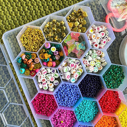 Kreatywny Duży Zestaw Koralików do Tworzenia Biżuterii