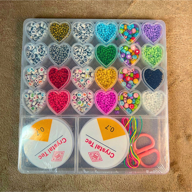 Zestaw do Robienia Bransoletek DIY – Koraliki i Akcesoria