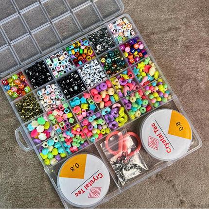 Zestaw Koralików dla Dzieci – Kolorowe i Bezpieczne Ozdoby DIY
