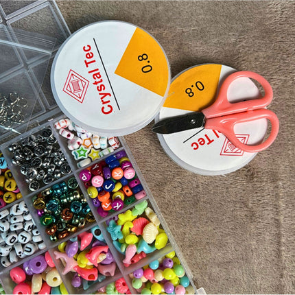 Zestaw Koralików dla Dzieci – Kolorowe i Bezpieczne Ozdoby DIY