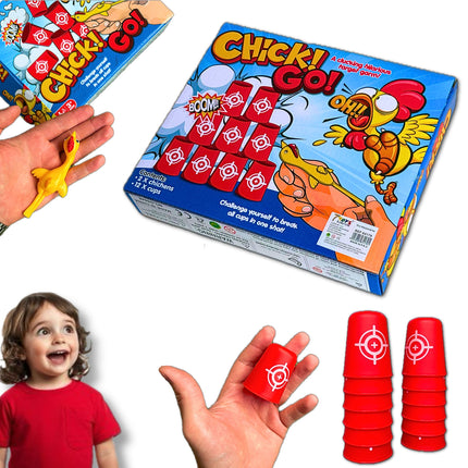 ⭐️GRA ZRĘCZNOŚCIOWA DLA CAŁEJ RODZINY WŚCIEKŁY KURCZAK STRZELANIE DO CELU⭐️