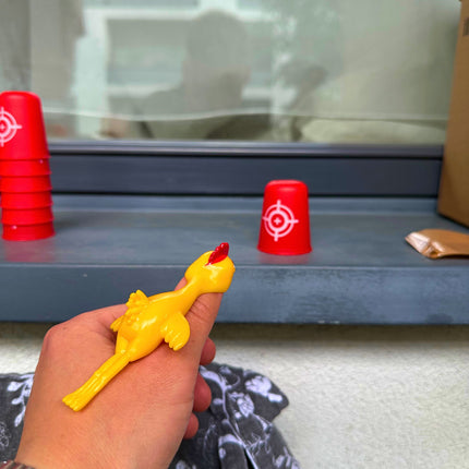 ⭐️GRA ZRĘCZNOŚCIOWA DLA CAŁEJ RODZINY WŚCIEKŁY KURCZAK STRZELANIE DO CELU⭐️