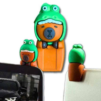 FIGURKA NA LAPTOP ORAZ TELEFON KAPIBARA MINIFIGURKA NIESPODZIANKA ZAWIESZKA