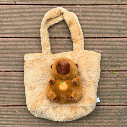 PLUSZOWA TOREBKA DLA DZIECI NA RAMIĘ KAPIBARA MASKOTKA PLUSZOWA