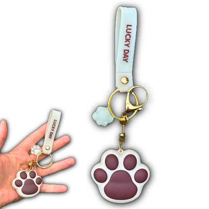 BRELOCZEK BRELOK KOCIA ŁAPKA PIĘKNY BRELOK DO KLUCZY DLA DZIECKA