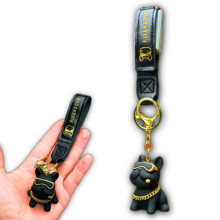 BRELOCZEK DO KLUCZY PIĘKNY CZARNY PIES ZAWIESZKA DO KLUCZY TOREBKI