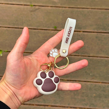 BRELOCZEK BRELOK KOCIA ŁAPKA PIĘKNY BRELOK DO KLUCZY DLA DZIECKA