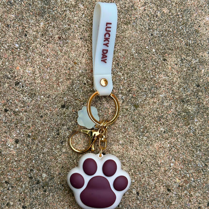 BRELOCZEK BRELOK KOCIA ŁAPKA PIĘKNY BRELOK DO KLUCZY DLA DZIECKA