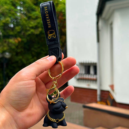 BRELOCZEK DO KLUCZY PIĘKNY CZARNY PIES ZAWIESZKA DO KLUCZY TOREBKI