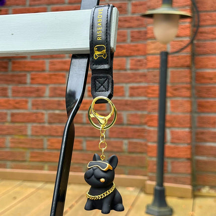 BRELOCZEK DO KLUCZY PIĘKNY CZARNY PIES ZAWIESZKA DO KLUCZY TOREBKI