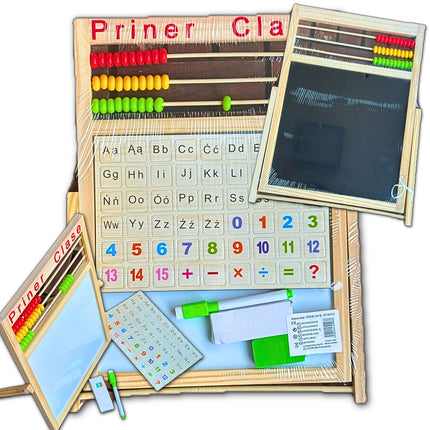 ⭐️TABLICA DWUSTRONNA KREDOWA EDUKACYJNA SKŁADANA MAGNETYCZNA KREDOWA TABLICA⭐️