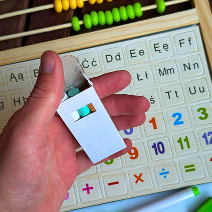 ⭐️TABLICA DWUSTRONNA KREDOWA EDUKACYJNA SKŁADANA MAGNETYCZNA KREDOWA TABLICA⭐️
