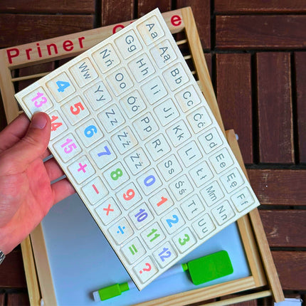 ⭐️TABLICA DWUSTRONNA KREDOWA EDUKACYJNA SKŁADANA MAGNETYCZNA KREDOWA TABLICA⭐️