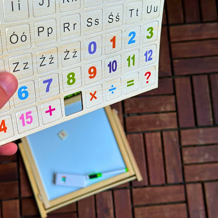 ⭐️TABLICA DWUSTRONNA KREDOWA EDUKACYJNA SKŁADANA MAGNETYCZNA KREDOWA TABLICA⭐️