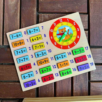 ⭐️ZABAWKA MATEMATYCZNA TABLICA DO NAUKI MATEMATYKI GRA PLANSZOWA⭐️