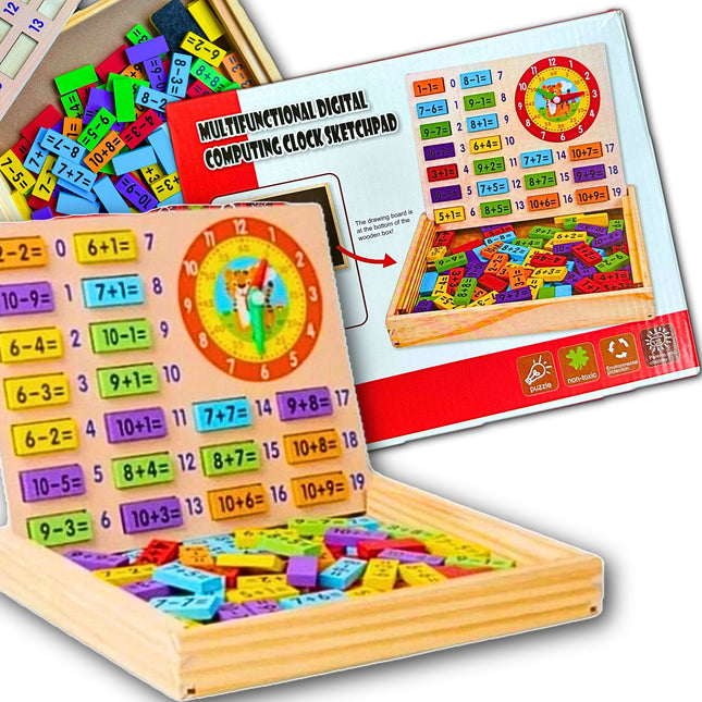 ⭐️ZABAWKA MATEMATYCZNA TABLICA DO NAUKI MATEMATYKI GRA PLANSZOWA⭐️