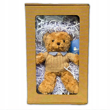 ⭐️PLUSZOWY MIŚ W OZDOBNYM PUDEŁKU – IDEALNY NA PREZENT DLA DZIECKA⭐️