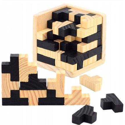 DREWNIANA UKŁADANKA LOGICZNA – WYZWANIE DLA TWOJEGO UMYSŁU