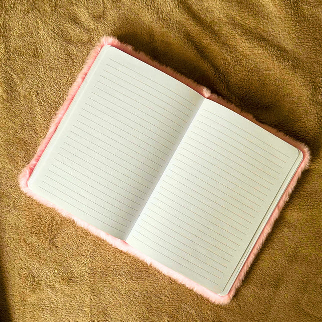 Uroczy Dziennik dla Dziewczynki z Pluszowym Kotkiem + Długopis z Pompomem