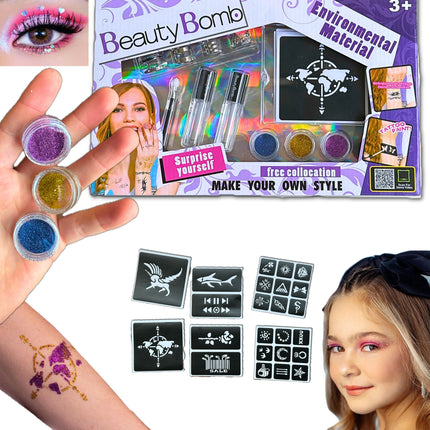 ⭐️Zrób Swój Tatuaż – Zestaw z Szablonami dla Dzieci. Idealny na Prezent⭐️