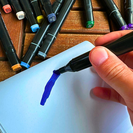 ⭐️ZESTAW DWUSTRONNYCH KOLOROWYCH MARKERÓW 36 SZT TORBA PRO MARKERY ALKOHOLOWE⭐️