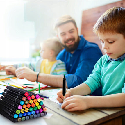 ⭐️ZESTAW DWUSTRONNYCH KOLOROWYCH MARKERÓW 36 SZT TORBA PRO MARKERY ALKOHOLOWE⭐️