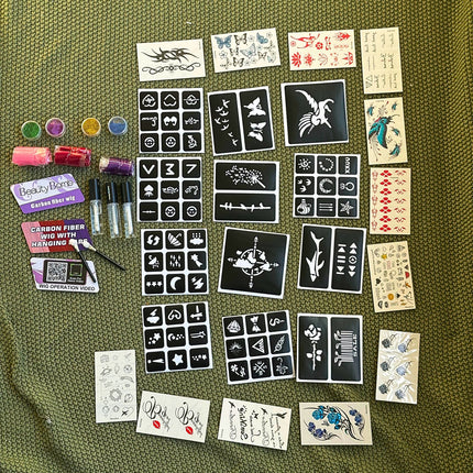 ⭐️TATUAŻE BROKATOWE ZMYWALNE DUŻY ZESTAW NA DZEŃ DZIECKA⭐️