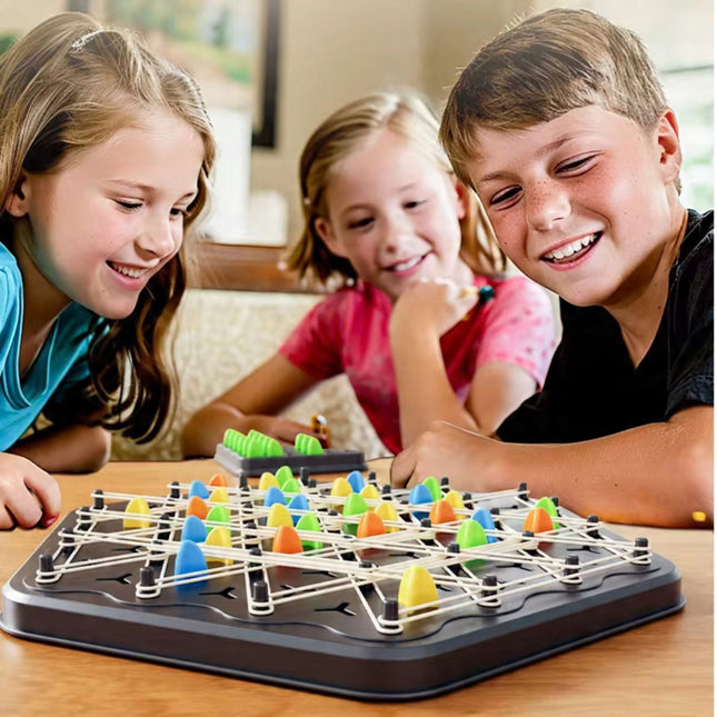 Gra planszowa TRÓJKĄTY trójkątne łamigłówka Gra strategiczna planszowa