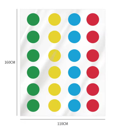 Twister – Rodzinna Gra Ruchowa dla Dzieci i Dorosłych | Kolorowa Mata do Zabawy | Prezent dla Całej Rodziny