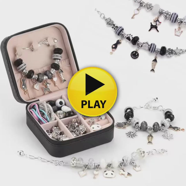 ZESTAW DO ROBIENIA BRANSOLETEK NASZYJNIKÓW PREZENT + KUFEREK FAJNY 