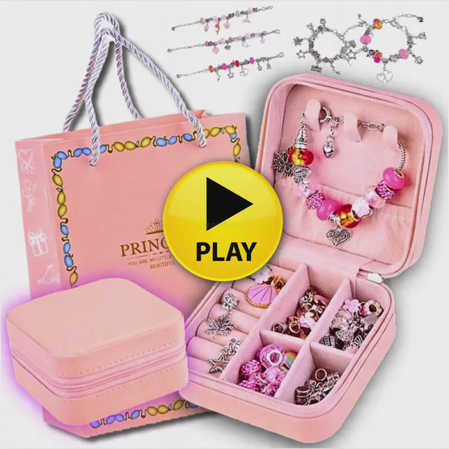 ZESTAW DO ROBIENIA 72EL BRANSOLETEK NASZYJNIKÓW PUDEŁO DO PRZECHOWYWANIA PREZENT 